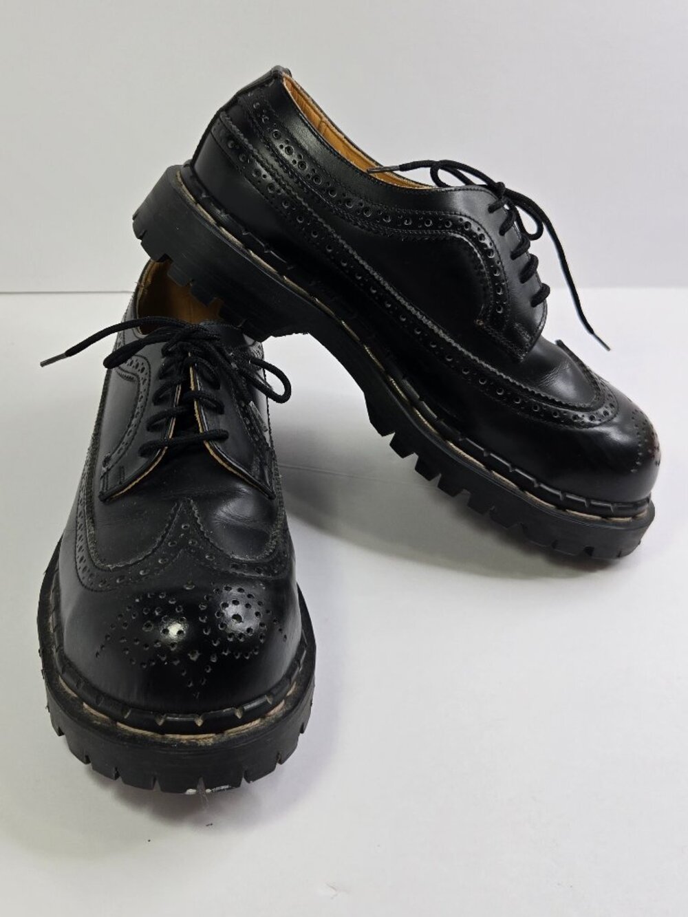 Gripfast Shoes Posers Leather Brogue Derby US size 5 Made in England